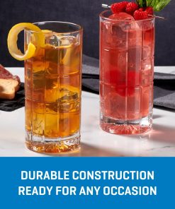 Alternative view of Corelle dinnerware platesplates Traze FTR Highball Glasses (4-Pieces), 12-ounce, Dishwasher Safe