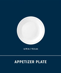 Alternative view of Corelle dinnerware platesplates Caspian Lace 6.75 Appetizer Plate, 6-pack