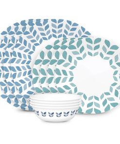 Corelle dinnerware platesplates Global Collection Northern Pines 12-piece Dinnerware Set, Service for 4