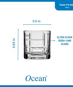 Alternative view of Corelle dinnerware platesplates Traze FTR Rocks Glasses (4-Pieces), 12-ounce, Dishwasher Safe