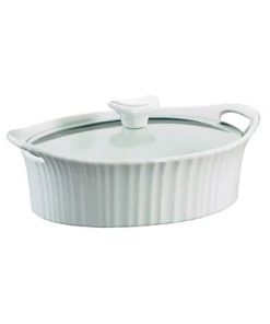 Corelle dinnerware platesplates French White Corelle 1.5-quart Oval Casserole Dish with Lid