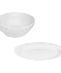 Corelle dinnerware platesplates French White Corelle 2-piece Serving Set