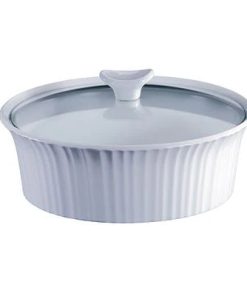 Corelle dinnerware platesplates French White Corelle 2.5-quart Round Baking Dish with Lid
