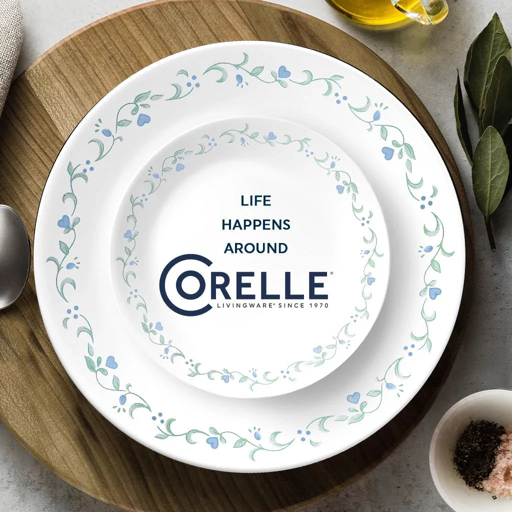 Corelle dinnerware platesplates Country Cottage 16-piece Mugless Dinnerware Set, Service for 4 - Image 3