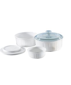 Corelle dinnerware platesplates French White Corelle 6-piece Bakeware Set