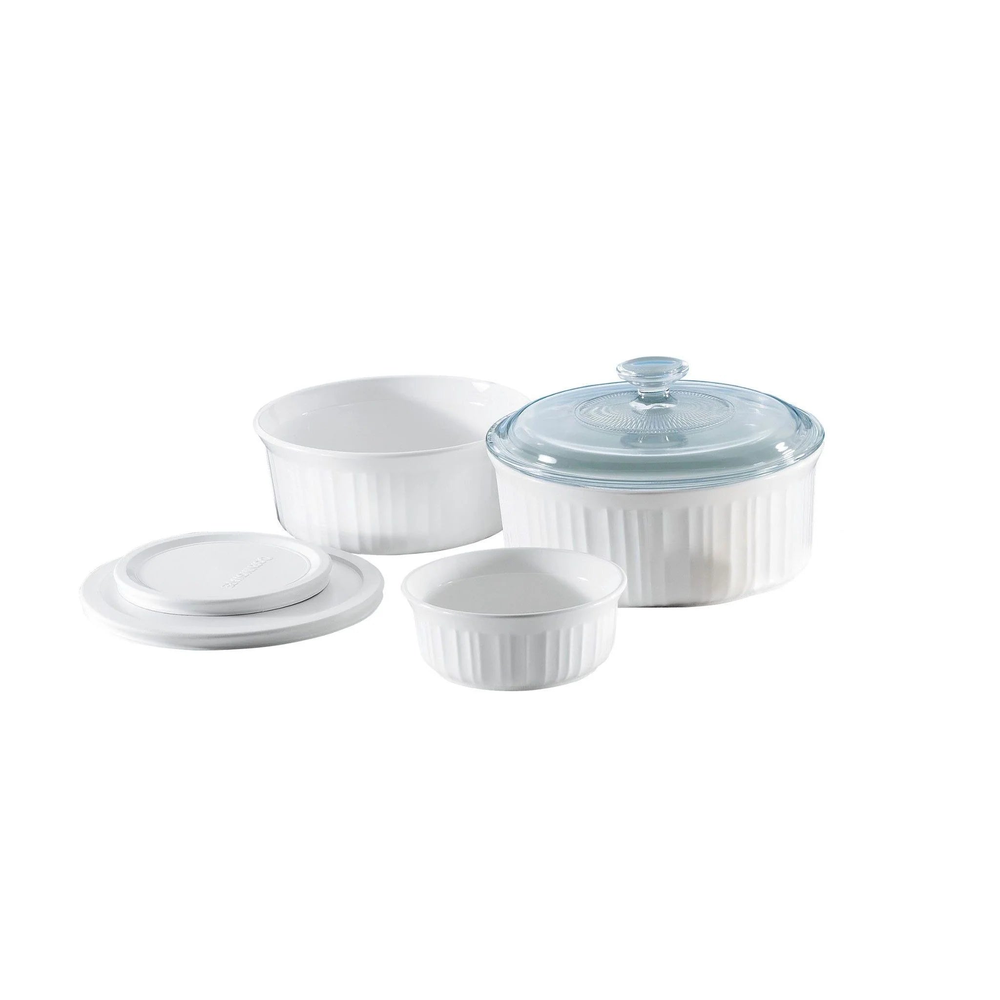 Corelle dinnerware platesplates French White Corelle 6-piece Bakeware Set