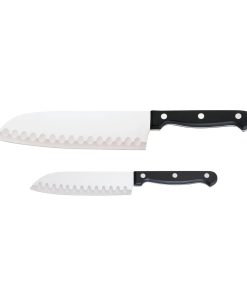 Corelle dinnerware platesplates Essentials Corelle 2-piece Santoku / Partoku Knife Set