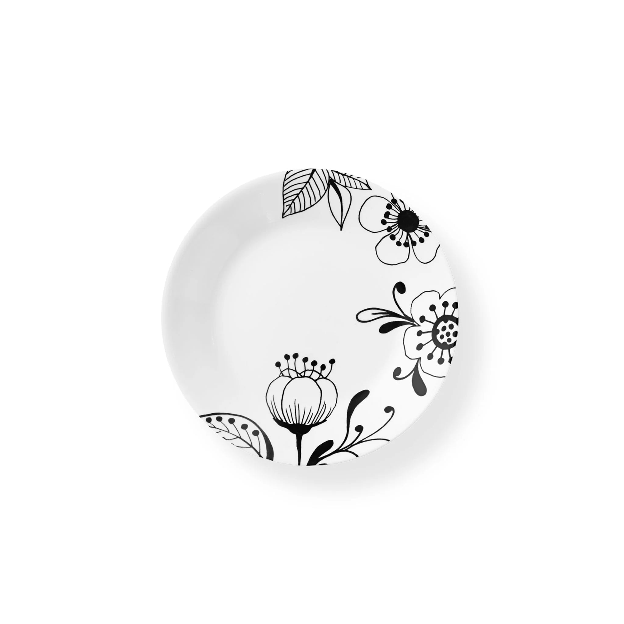 Corelle dinnerware platesplates Inked Poppy 6.75 Appetizer Plate