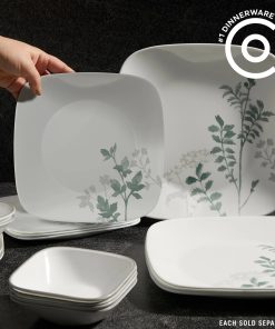 Alternative view of Corelle dinnerware platesplates Square Amalie 9 Salad Plate