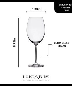 Alternative view of Corelle dinnerware platesplates Bangkok Bliss Cabernet Glasses (4-Pieces), 16-ounce, Dishwasher Safe, Lead-free Crystalline