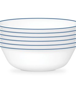 Corelle dinnerware platesplates Botanical Stripes 18-ounce Cereal Bowls, 6-pack