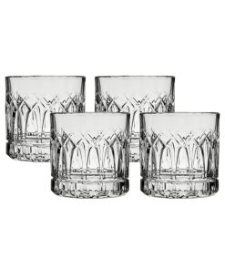 Corelle dinnerware platesplates Traze PST Rocks Glasses (4-Pieces), 12-ounce, Dishwasher Safe