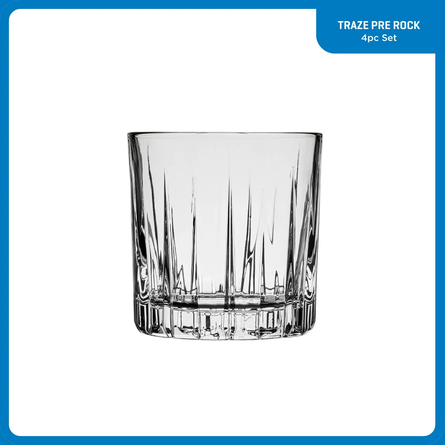 Corelle dinnerware platesplates Traze PRE Rocks Glasses (4-Pieces), 12-ounce, Dishwasher Safe - Image 2