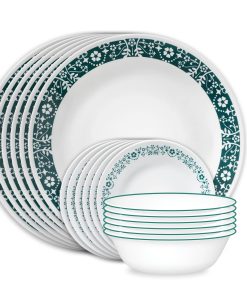Corelle dinnerware platesplates Penelope 18-piece Dinnerware Set, Service for 6