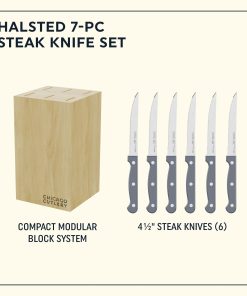 Alternative view of Corelle dinnerware platesplates Halsted 7-piece Steak Knife Set