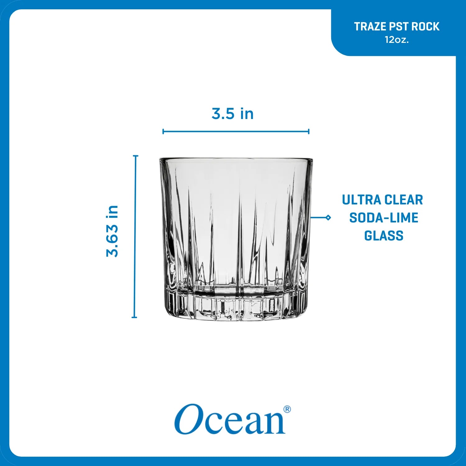Corelle dinnerware platesplates Traze PRE Rocks Glasses (4-Pieces), 12-ounce, Dishwasher Safe - Image 7
