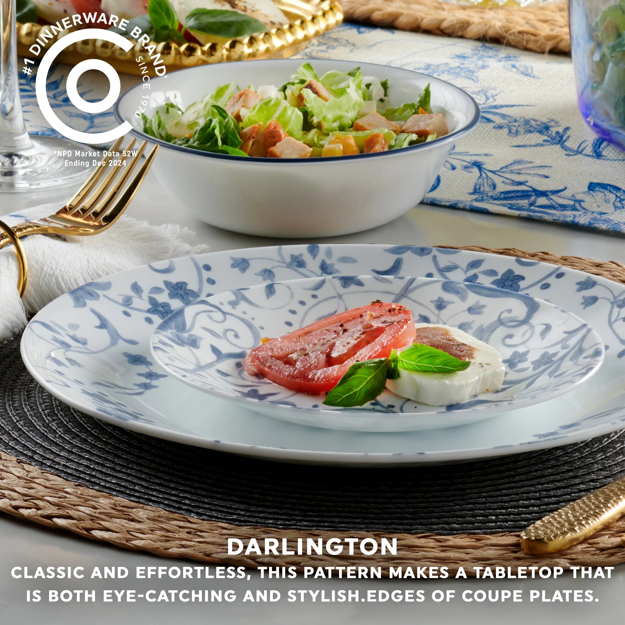 Corelle dinnerware platesplates Darlington 10.25 Dinner Plate - Image 5