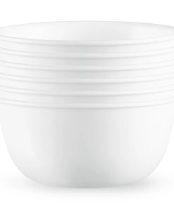 Corelle dinnerware platesplates Winter Frost White 28-ounce Large Soup Bowls, 6-pack