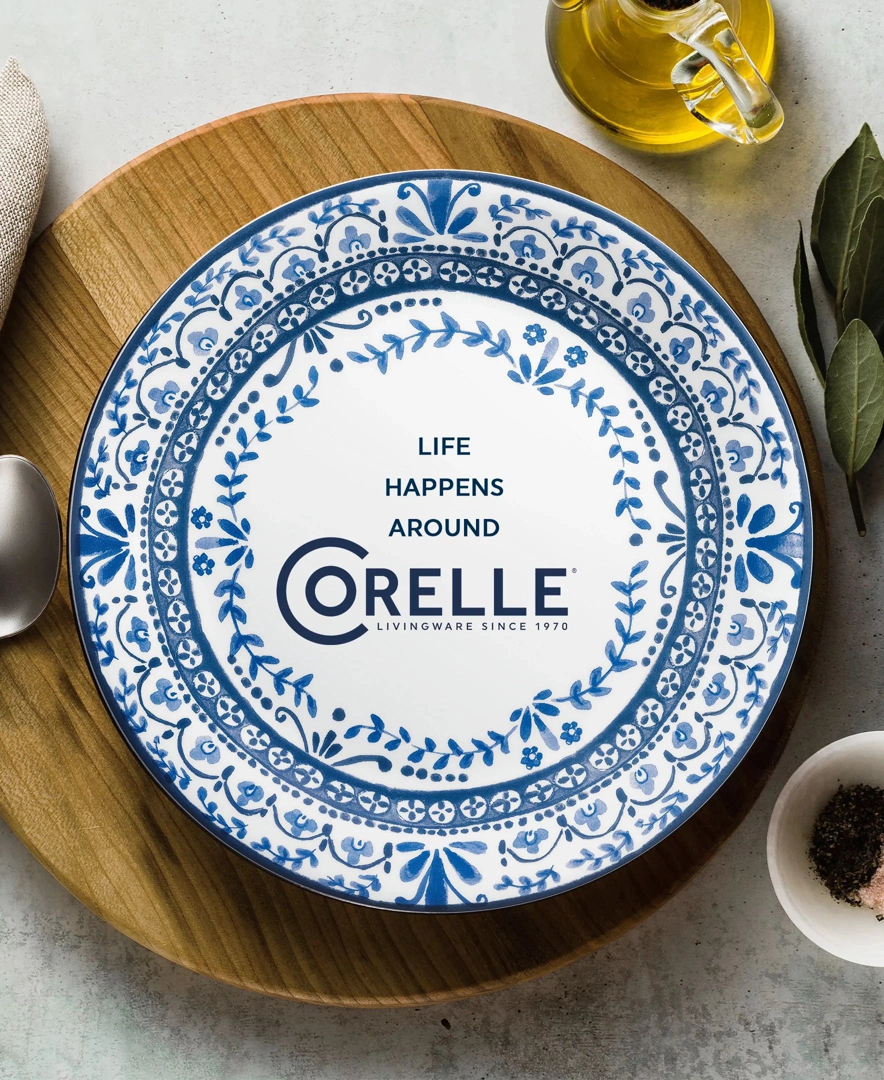 Corelle dinnerware platesplates Portofino 6.75 Appetizer Plate - Image 4