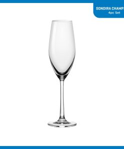 Alternative view of Corelle dinnerware platesplates Sondria Champagne Flute Glasses (4-pieces), 7.25-ounce, Dishwasher Safe
