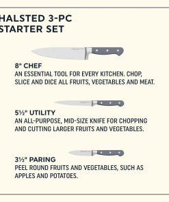 Alternative view of Corelle dinnerware platesplates Halsted 3-piece Knife Set