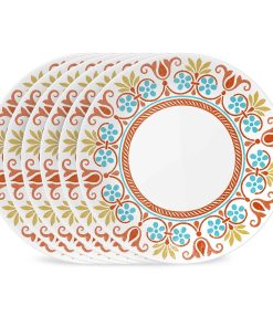 Corelle dinnerware platesplates Global Collection Terracotta Dreams 10.25 Dinner Plates, 6-pack