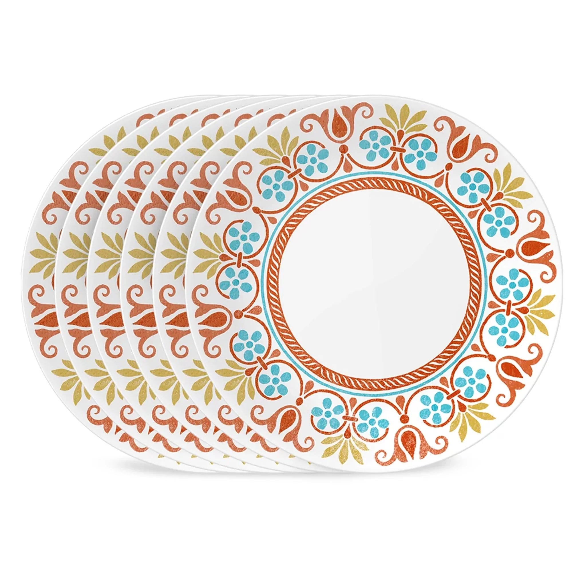 Corelle dinnerware platesplates Global Collection Terracotta Dreams 10.25 Dinner Plates, 6-pack