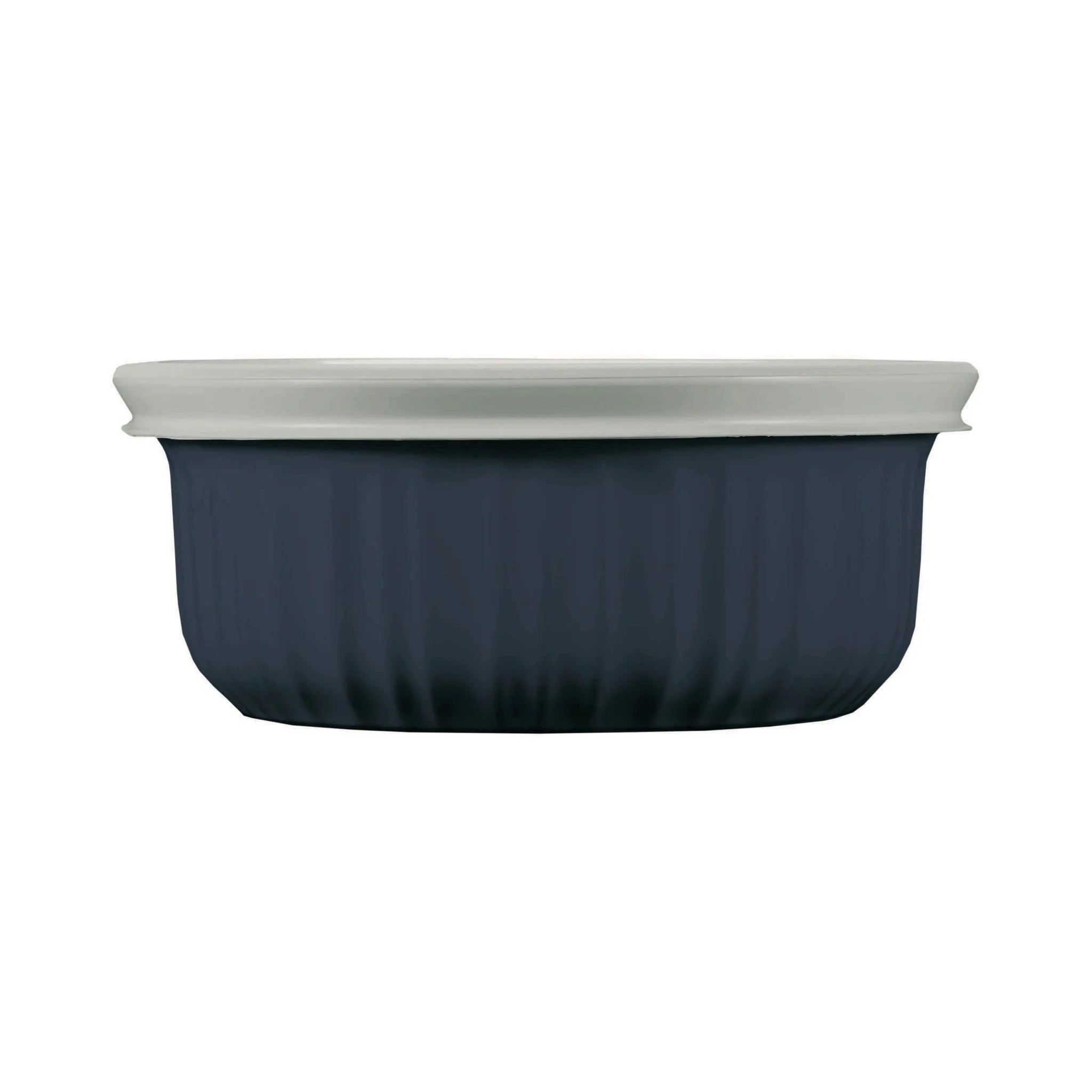 Corelle dinnerware platesplates French Colors 16-ounce Baking Dish with Lid, Navy