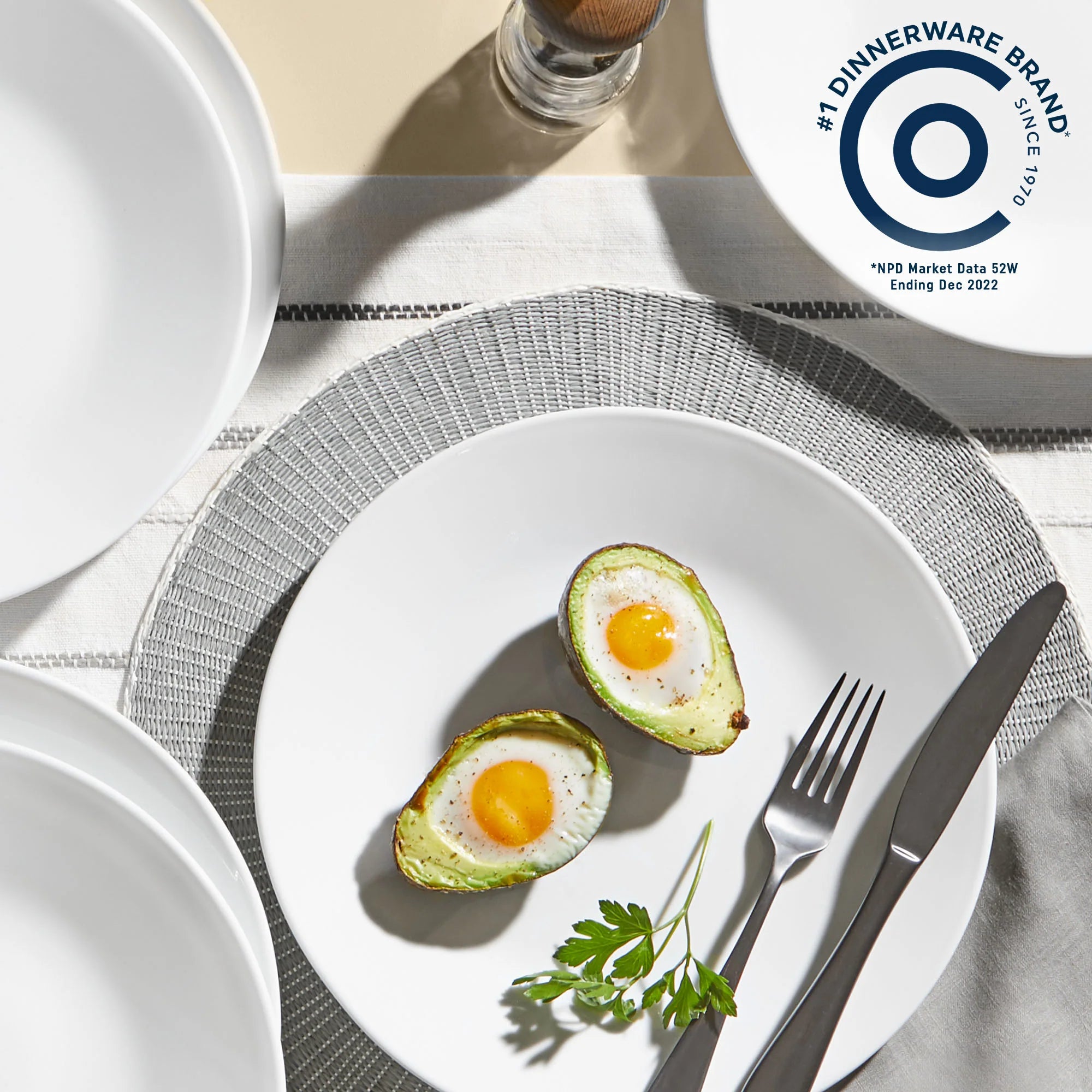 Corelle dinnerware platesplates Shimmering White 32-piece Dinnerware Set, Service for 8 - Image 3