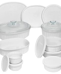 Corelle dinnerware platesplates French White Corelle 18-piece Round & Oval Set