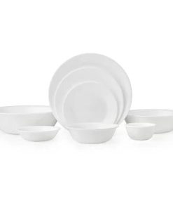 Corelle dinnerware platesplates Winter Frost White 50-piece Dinnerware Set, Service for 8, EXCLUSIVE