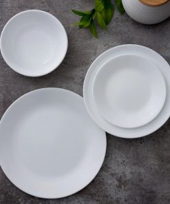 Alternative view of Corelle dinnerware platesplates Winter Frost White 10.5 Dinner Plates, 4-pack