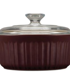 Corelle dinnerware platesplates French Colors 1.5-quart Round Baking Dish, Cabernet