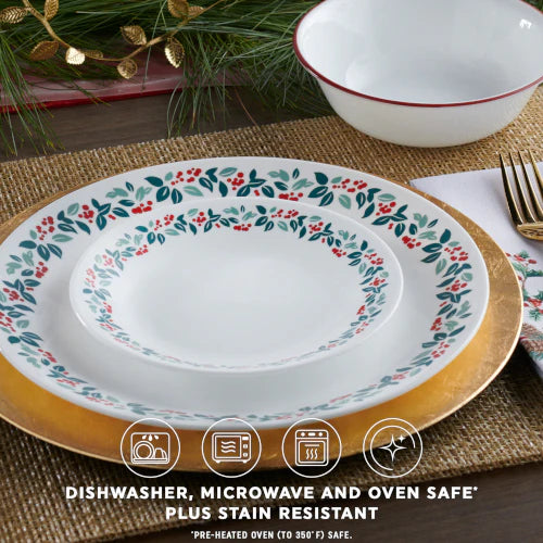 Corelle dinnerware platesplates Winter Berries 18-pc Dinnerware Set, Service for 6 - Image 4