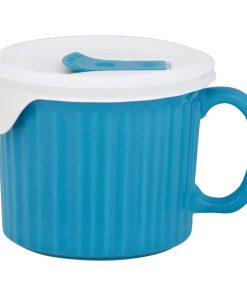 Alternative view of Corelle dinnerware platesplates 20-ounce Light Blue Meal Mug Corelle with Vented Lid