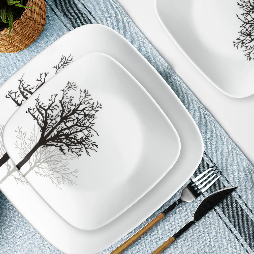 Corelle dinnerware platesplates Timber Shadows 12-piece Dinnerware Set, Service for 4 - Image 7