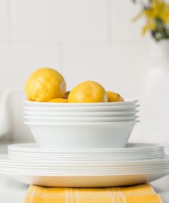 Alternative view of Corelle dinnerware platesplates Winter Frost White 18-piece Dinnerware Set, Service for 6
