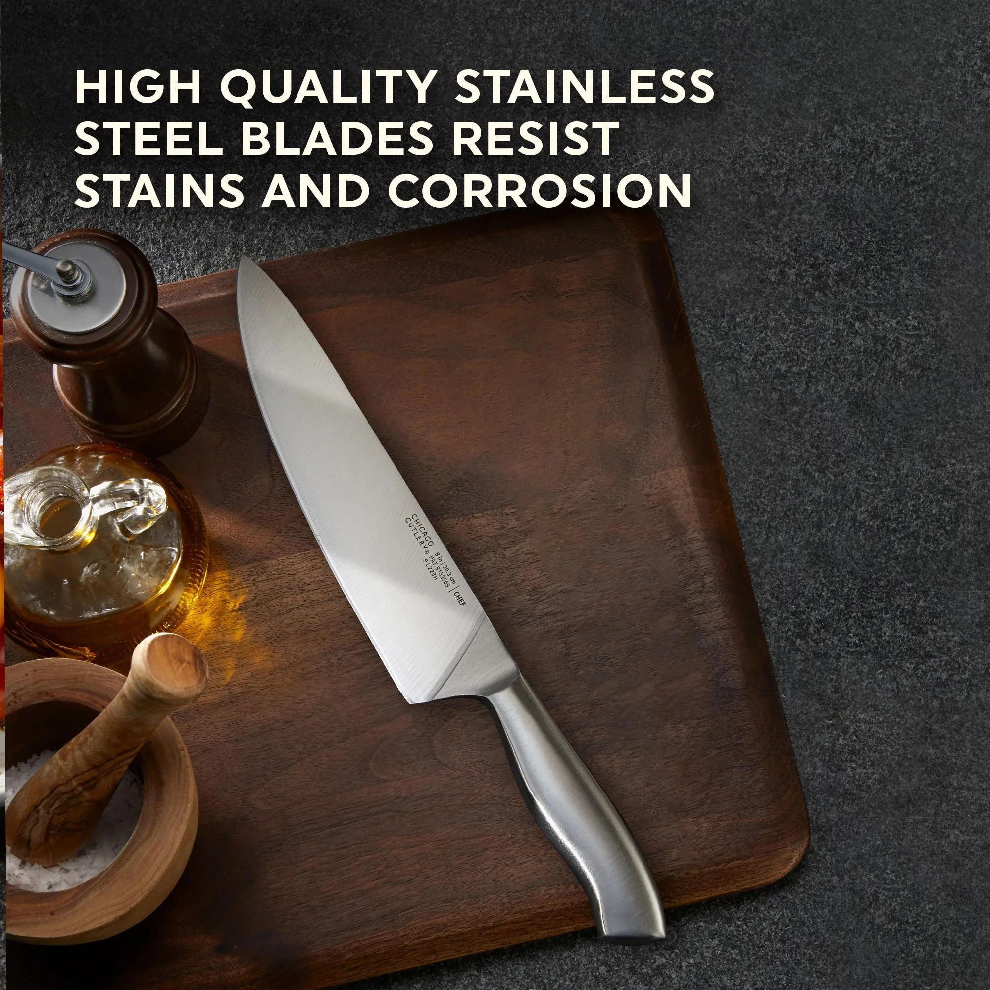Corelle dinnerware platesplates Insignia Steel Corelle 3-piece Knife Set - Image 4