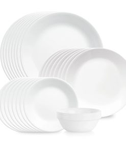 Corelle dinnerware platesplates Shimmering White 32-piece Dinnerware Set, Service for 8