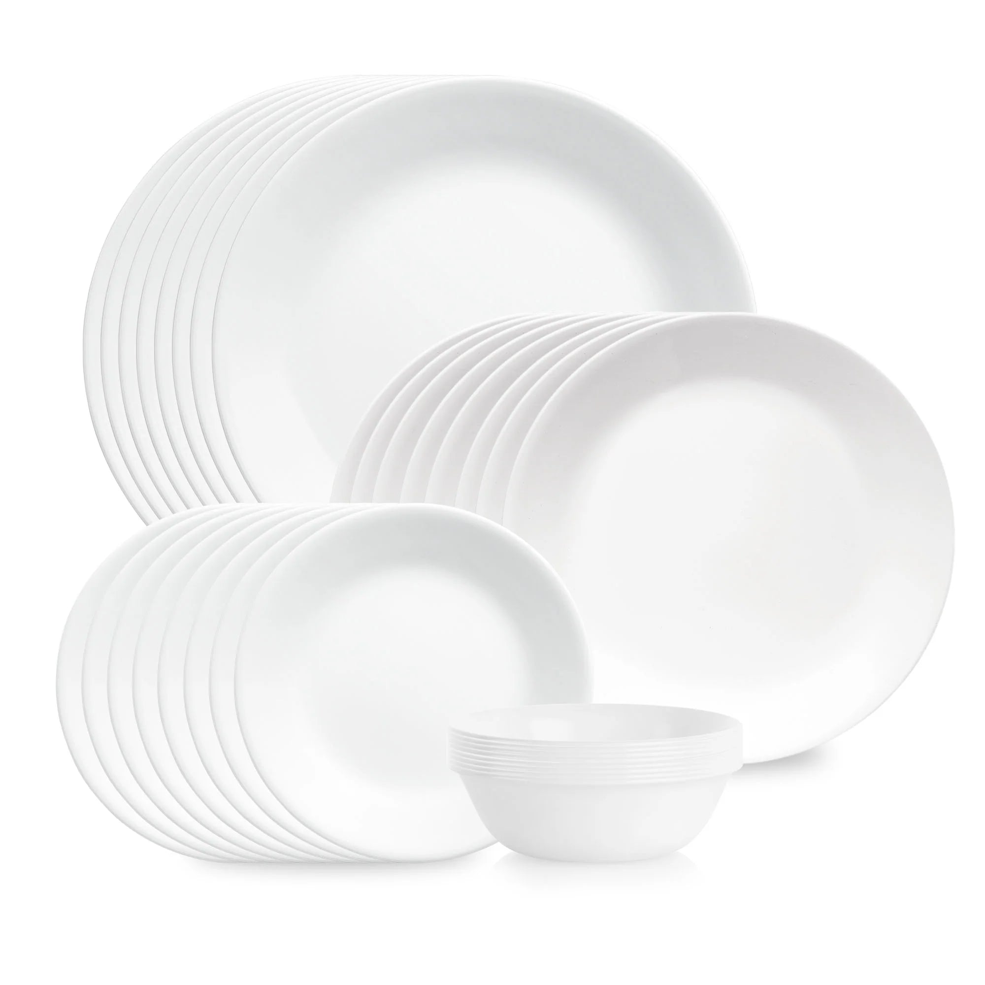 Corelle dinnerware platesplates Shimmering White 32-piece Dinnerware Set, Service for 8