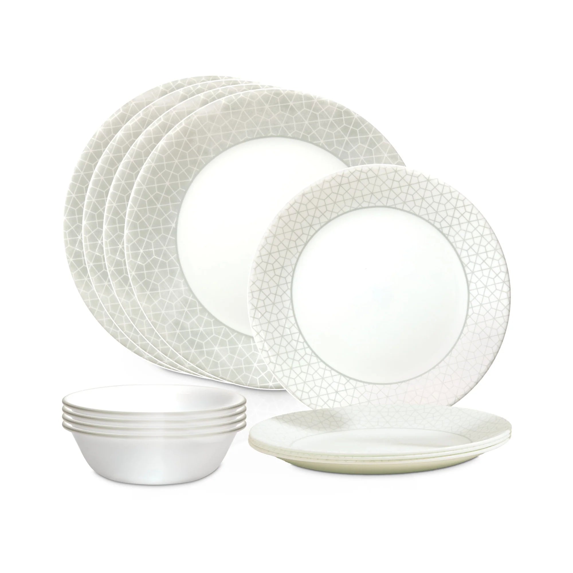 Corelle dinnerware platesplates Knox 12-piece Dinnerware Set, Service for 4