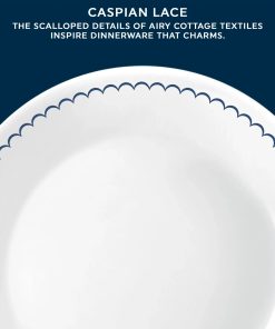 Alternative view of Corelle dinnerware platesplates Caspian Lace 8.5 Lunch Plate, 6 pack