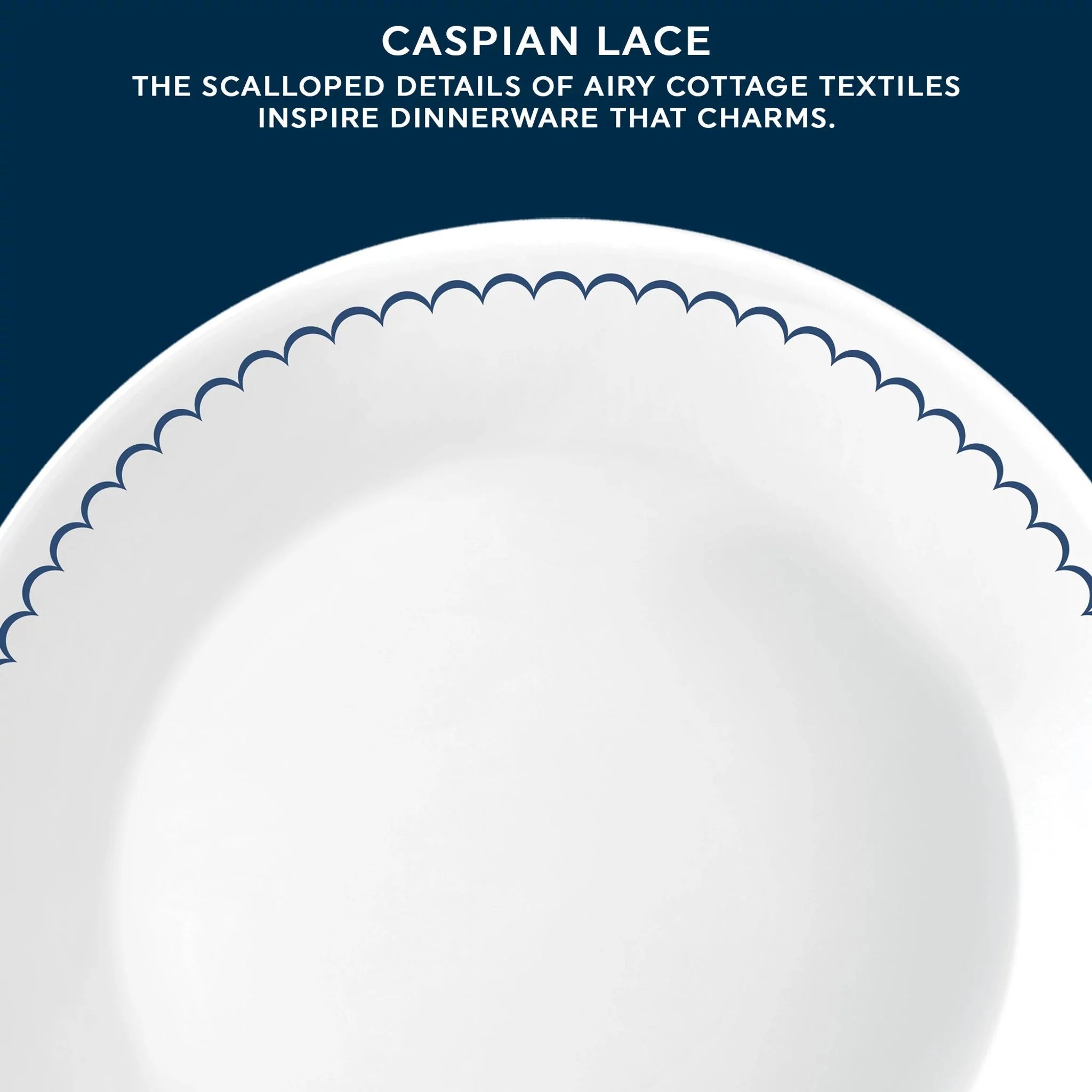 Corelle dinnerware platesplates Caspian Lace 8.5 Lunch Plate, 6 pack - Image 2