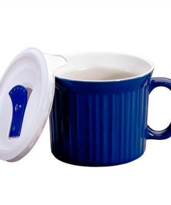 Corelle dinnerware platesplates 20-ounce Blue Meal Mug Corelle with Vented Lid