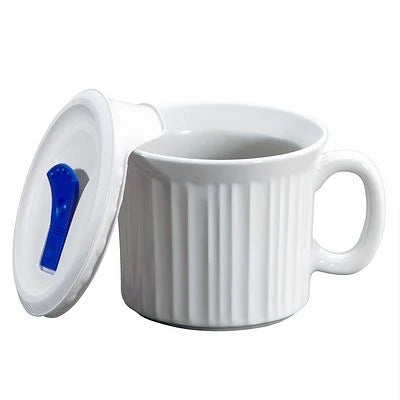 Corelle dinnerware platesplates French White Corelle 20-ounce Meal Mug Corelle with Vented Lid