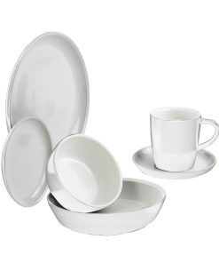 Corelle dinnerware platesplates 6-piece Powder Dinnerware Set , Service for 1