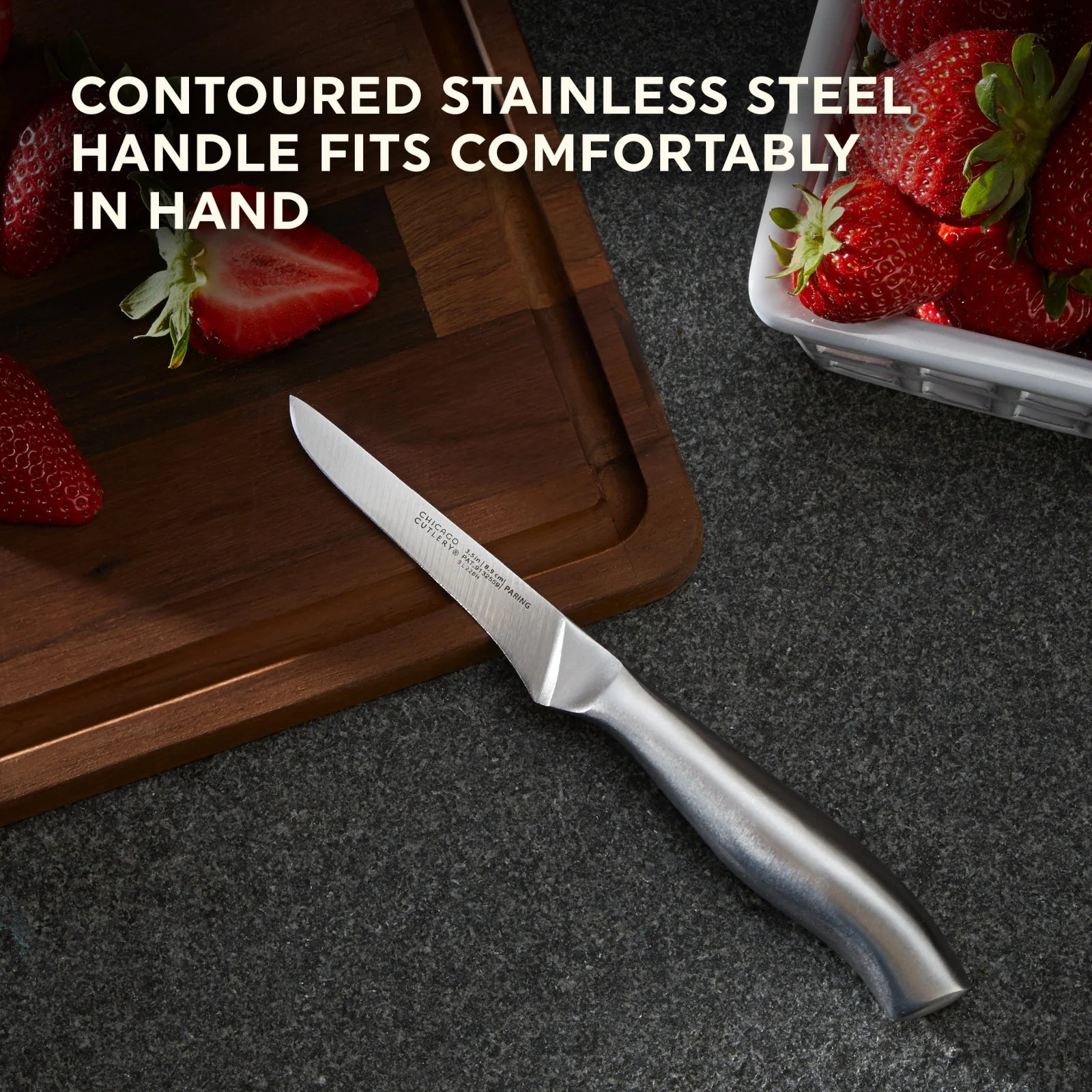 Corelle dinnerware platesplates Insignia Steel Corelle Guided Grip 2-piece Knife Set - Image 4