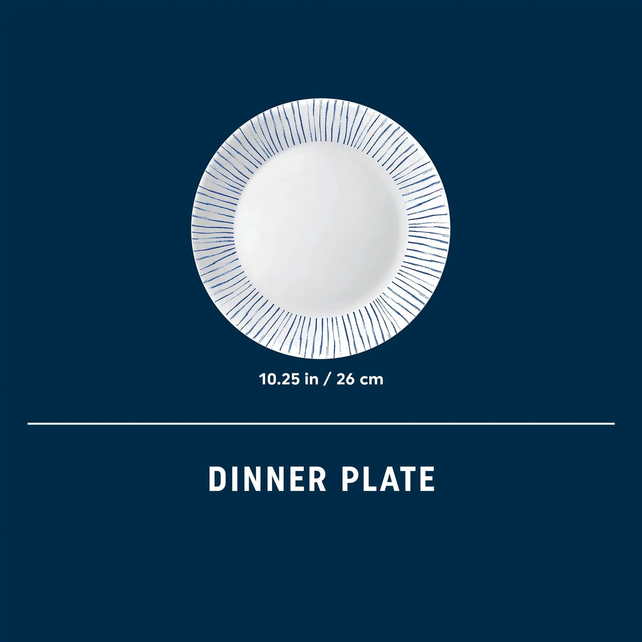 Corelle dinnerware platesplates Botanical Stripes 10.25 Dinner Plate, 6 pack - Image 3