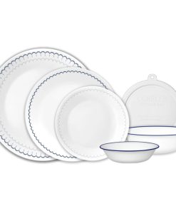 Corelle dinnerware platesplates Caspian Lace 66-piece Dinnerware Set, Service for 12