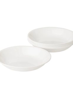 Corelle dinnerware platesplates Winter Frost White 20-ounce Meal Bowls, 6-pack